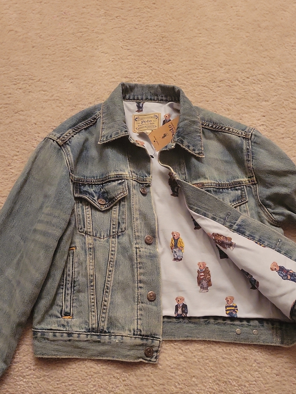 Polo Ralph Lauren Polo Bear Trucker Jacket Blue